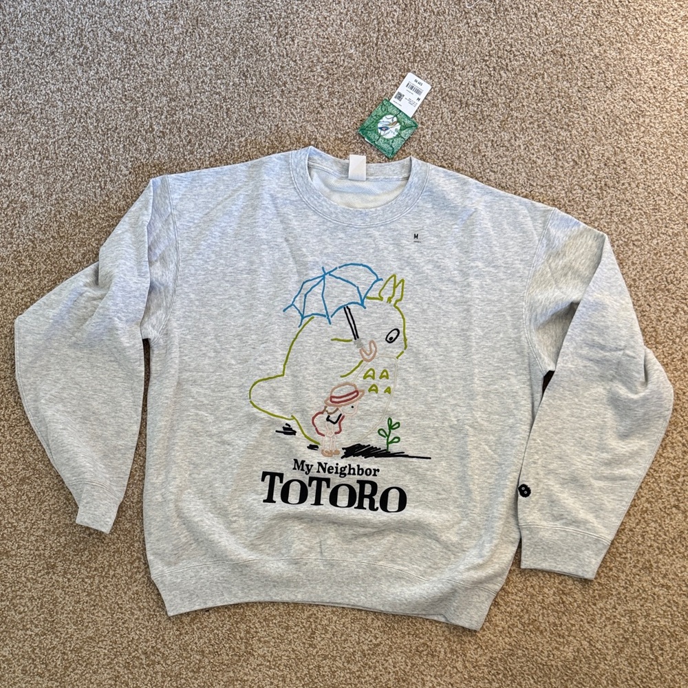 Uniqlo Studio Ghibli My Neighbor Totoro Gray Sweatshirt